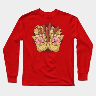 National Pigs in a Blanket Day – April Long Sleeve T-Shirt